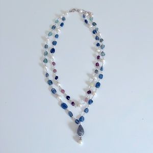 Vantel Pearls Riverstone Necklaces